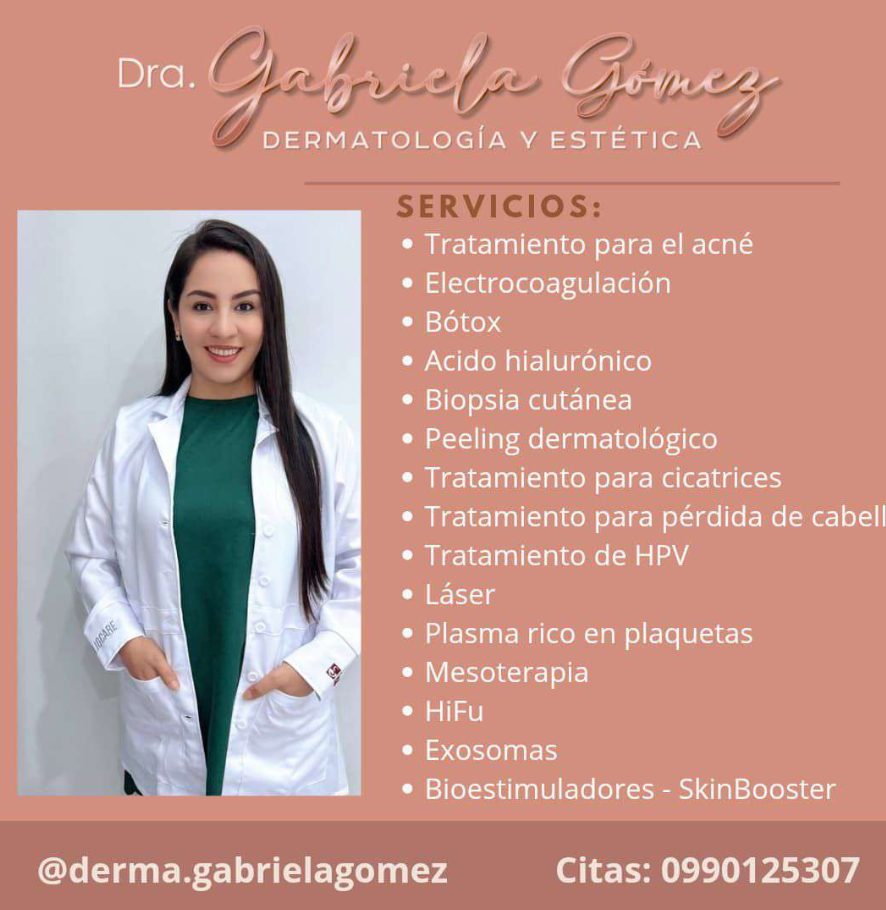 Logo de Dra. Gabriela Gómez - Especialista en Dermatología y Estética
